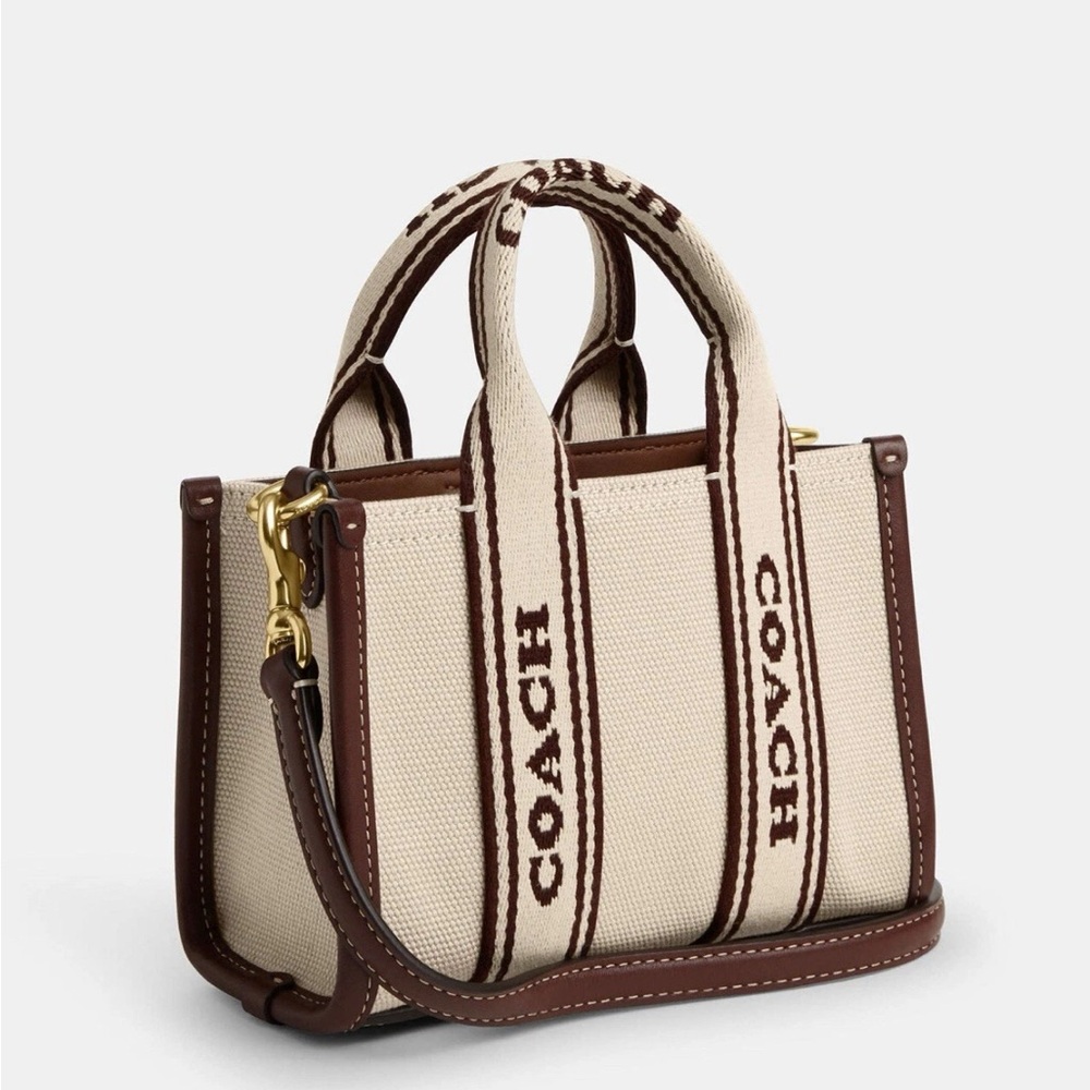 Coach Smith Mini Tote in Canvas and Leather NWT